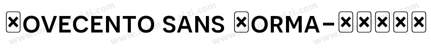Novecento sans Norma字体转换